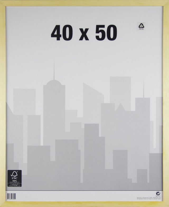 Cadre Brut, H.50 x l.40 cm, bois naturel