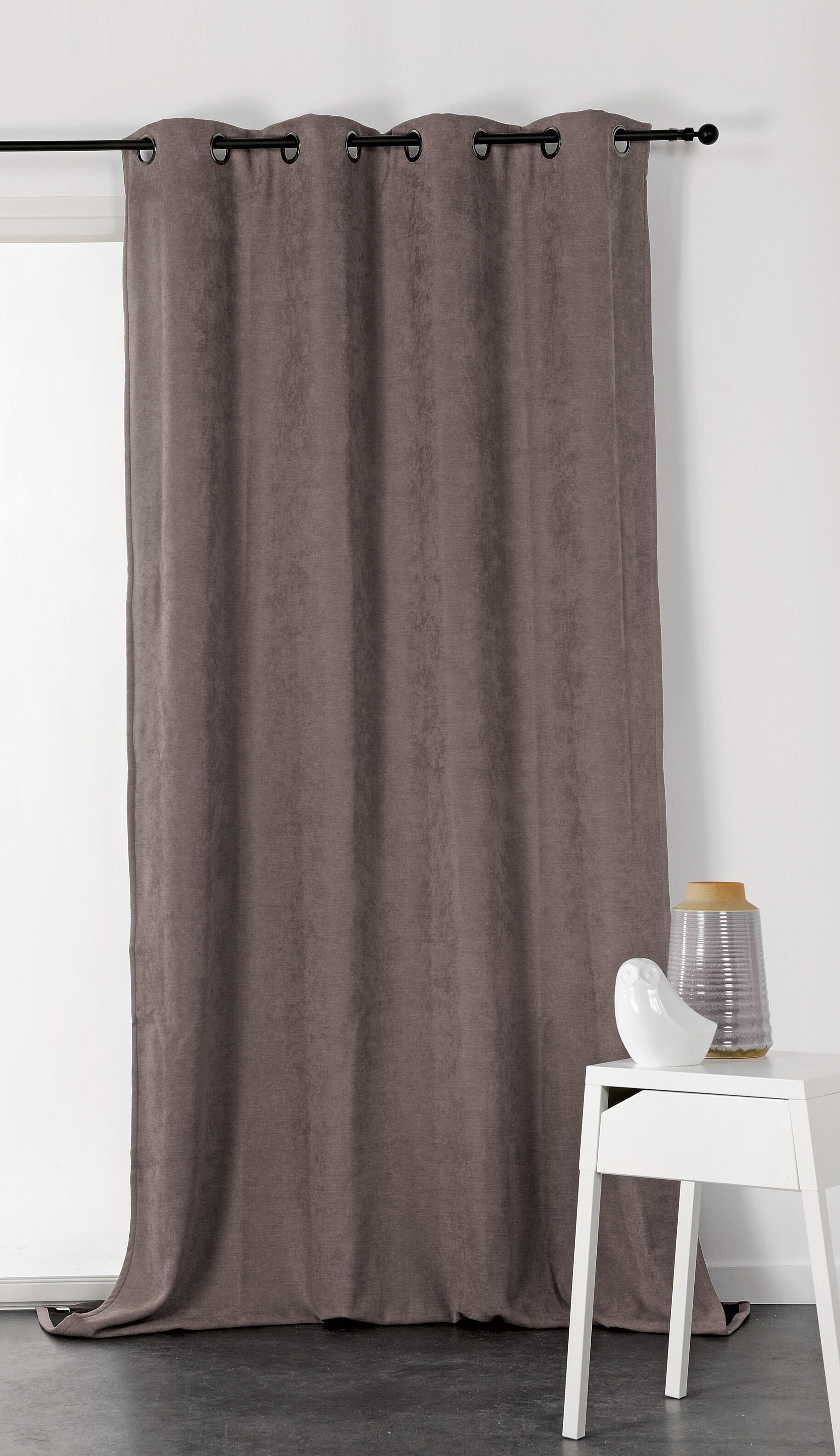 Rideau occultant thermique, Alaska, taupe H.260 x l.140 cm - 4