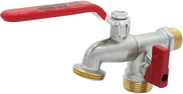 Robinet arrosage 2 voies male 15x21(1/2