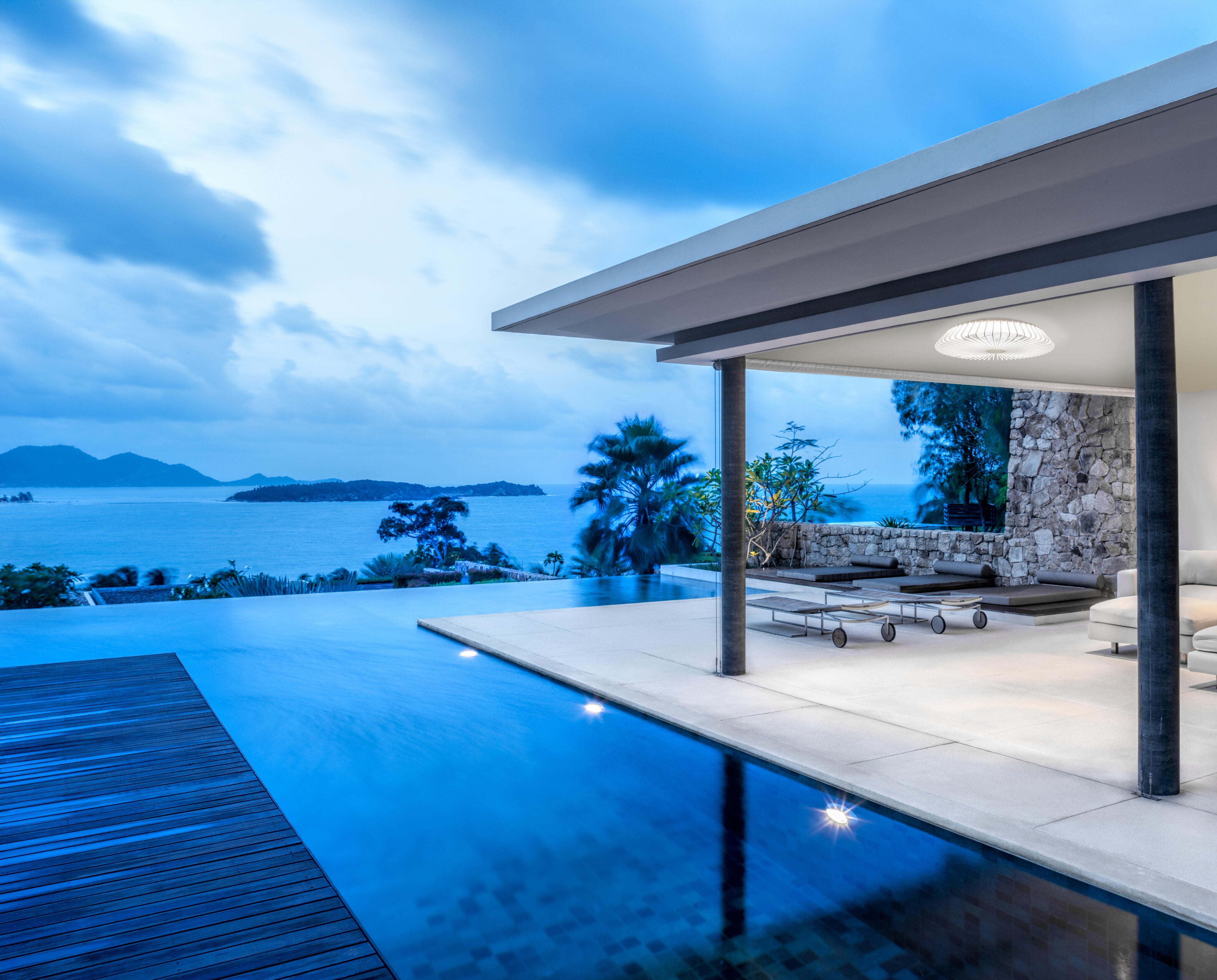 Ventilateur de plafond LED, Himalaya, 63 cm, MANTRA, blanc - 2