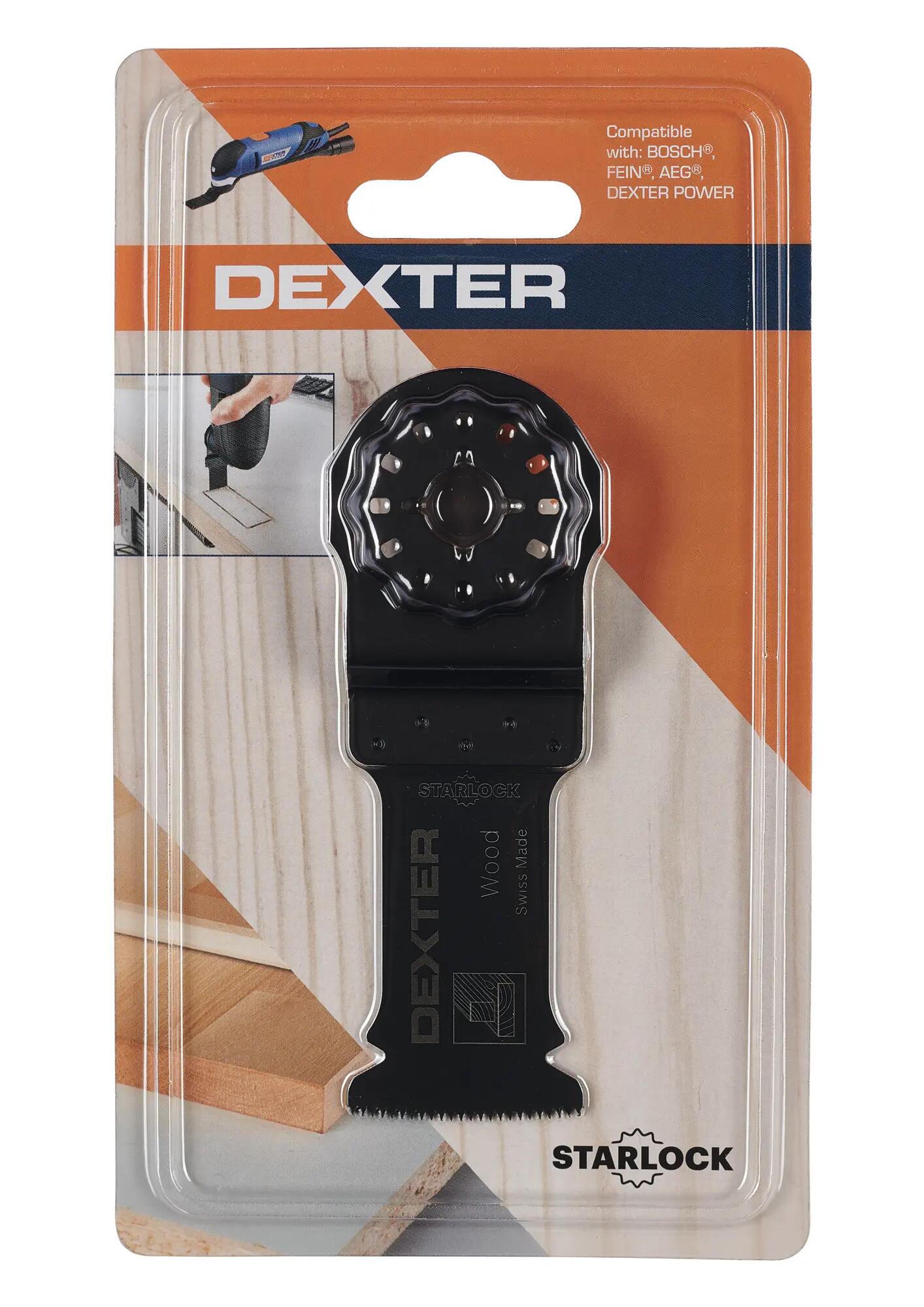 Lame plongeante d'outil multifonction pour bois DEXTER Starlock 32 mm - 2