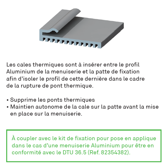 Lot de 10 cales thermique pour fixation - 4