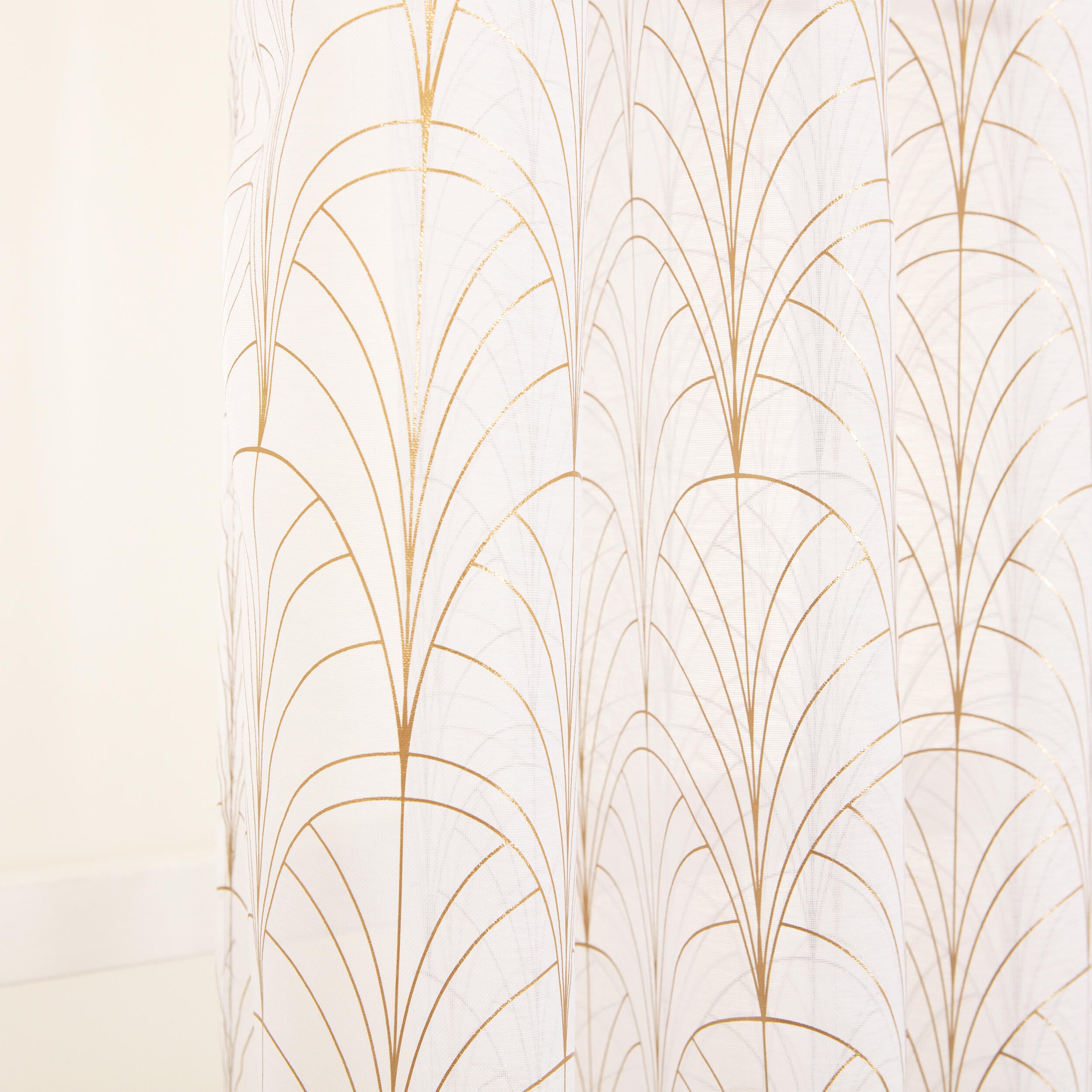 Rideau tamisant, Tamara, blanc H.260 x l.140 cm - 3