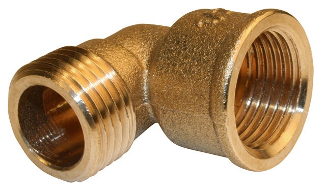 Lot de 2 coudes laiton mâle/femelle 12/17 (3/8