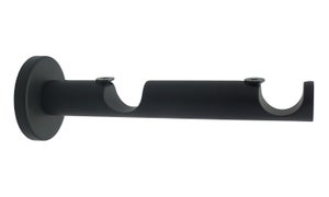 Support extensible tringle à rideau Design, 20 mm noir mat INSPIRE