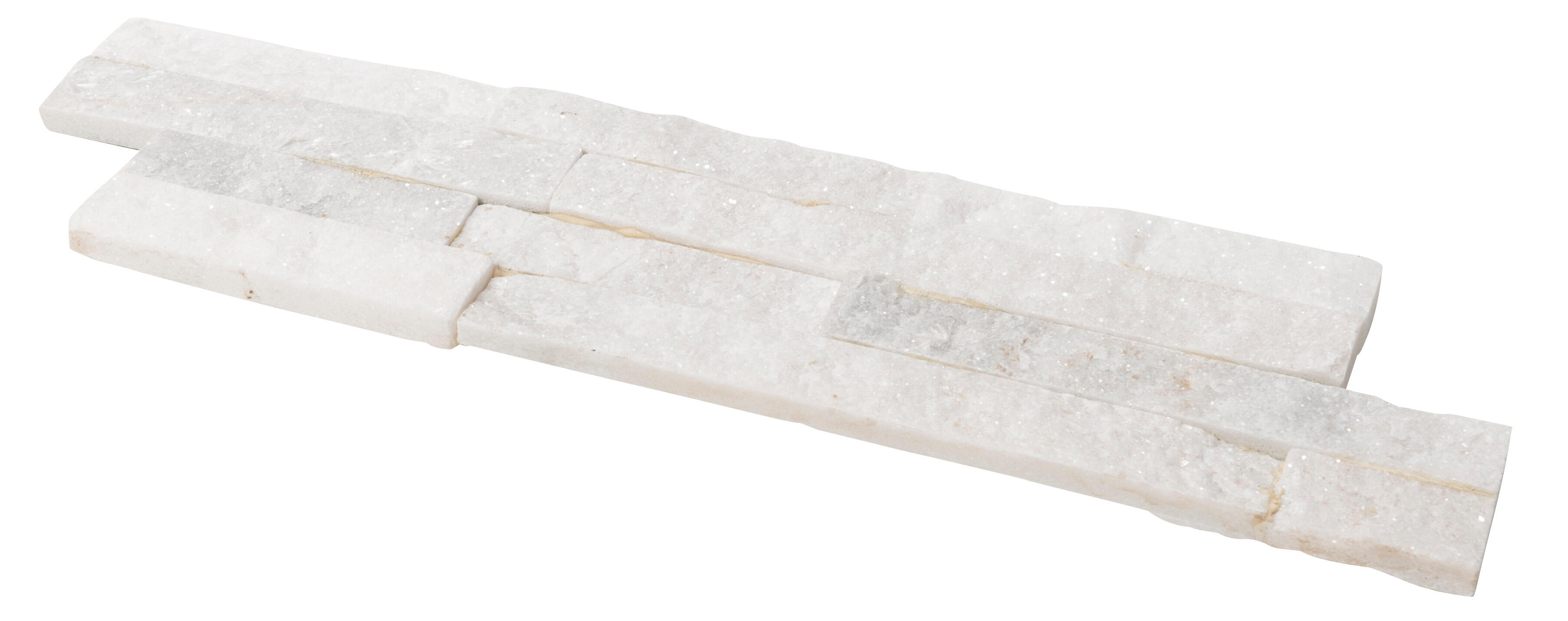 Plaquette de parement pierre naturelle Ultra white intérieur / extérieur - 2