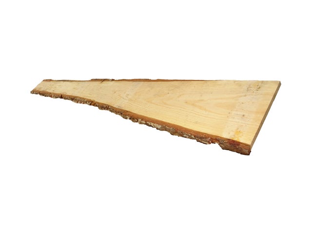 Délignure sapin avec écorce, L.200 x 20/25 cm, Ep.17 mm