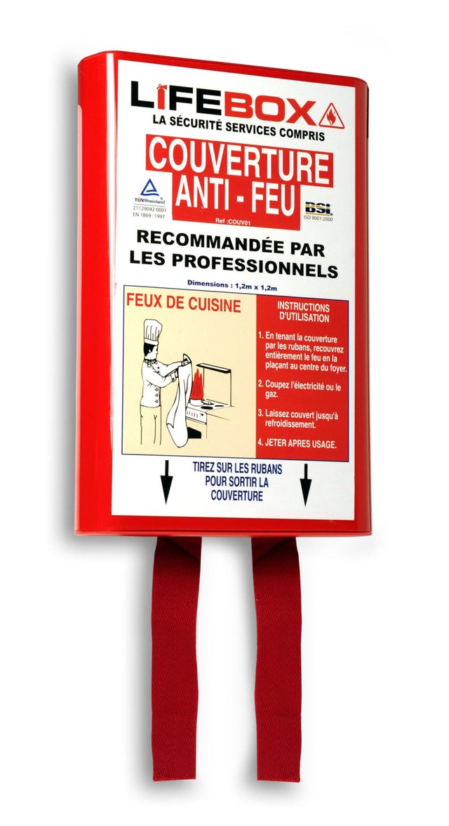 Couverture antifeu LIFEBOX L.1200 x l.1200 mm
