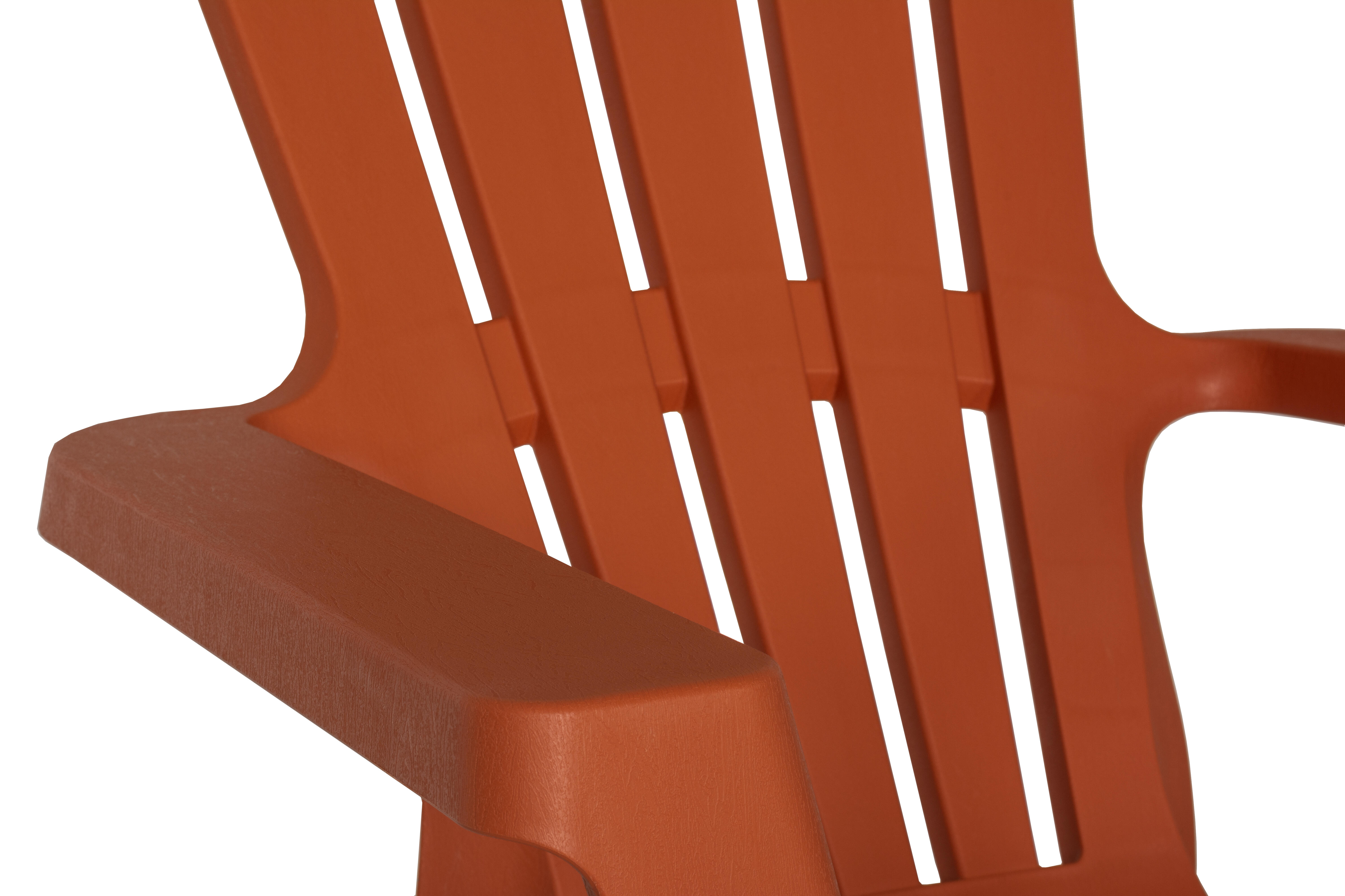 Fauteuil résine injectée terracota Adirondack BICA, 1 personne - 4