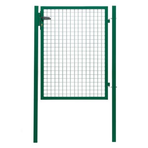 Portillon grillagé Garden + vert, l.125x H.125 cm