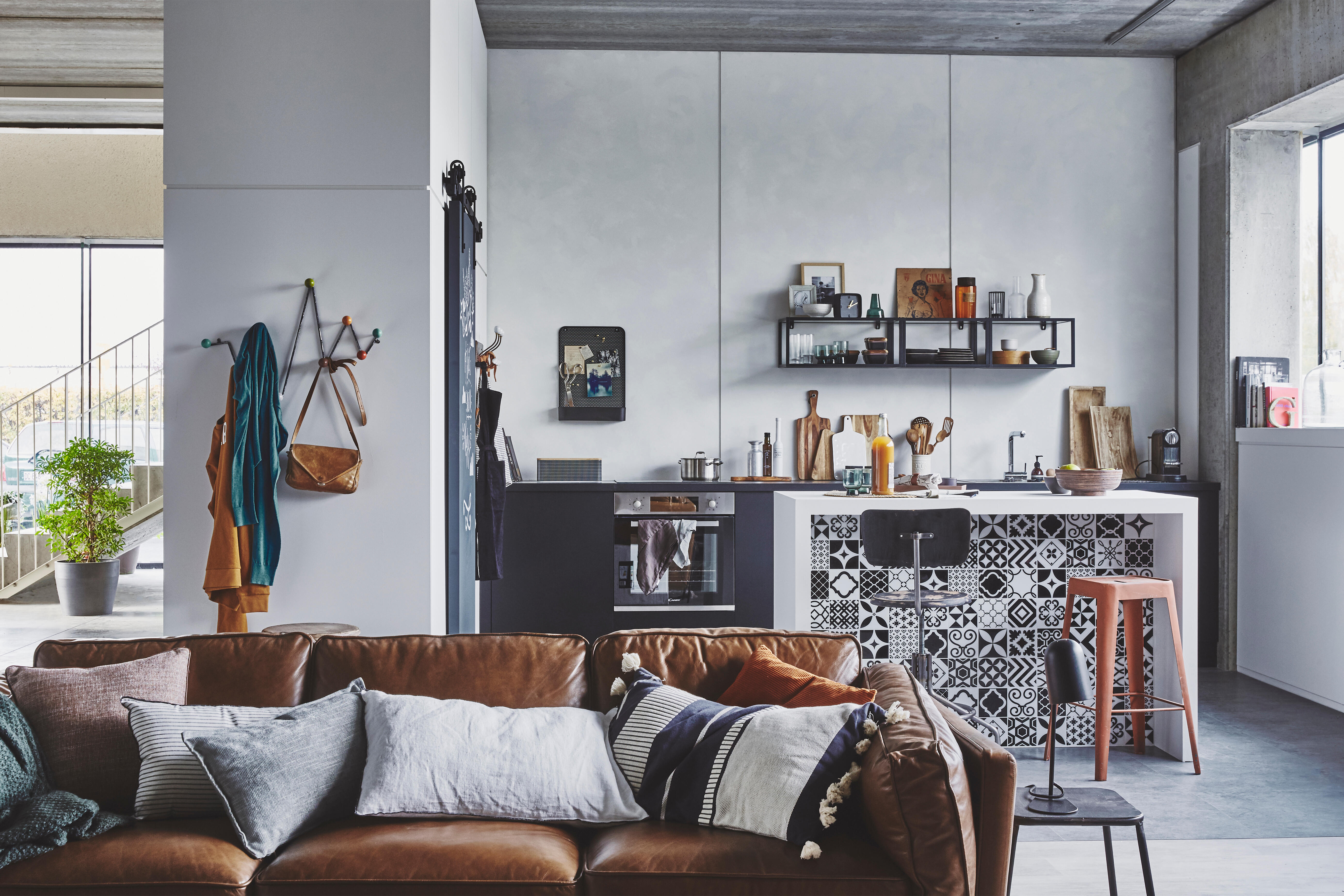 Almofada decorativa riscas Casimir 40x70cm preto e cinza - 22