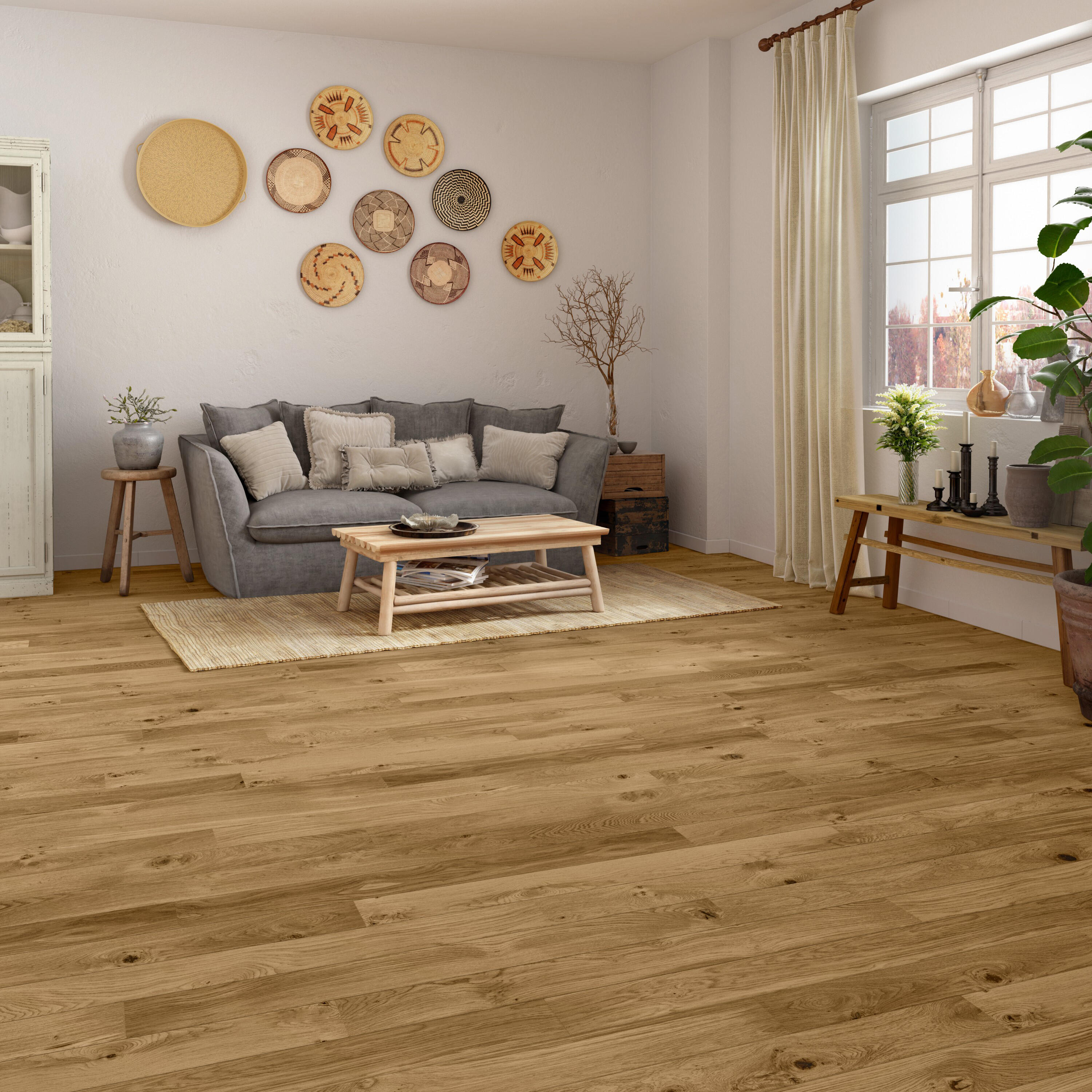 Parquet contrecollé intenso chêne blond huilé M ARTENS l 13 cm Leroy Merlin