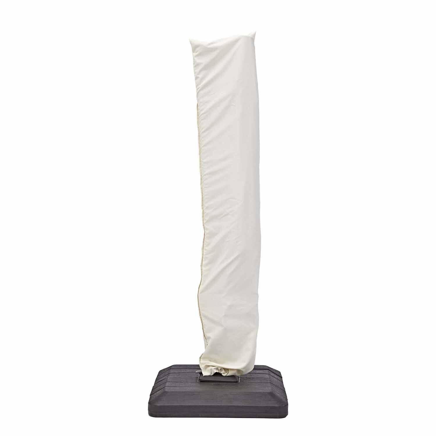 Parasol déporté rectangulaire gris Sonora NATERIAL L.391 x l.282 cm - 5