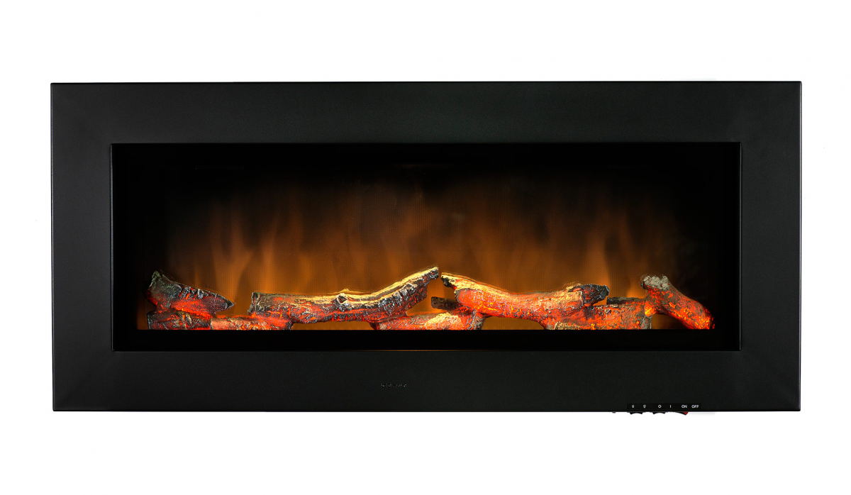 Cheminée décorative - insert mural - SP16E Noir - Optiflame 2000W