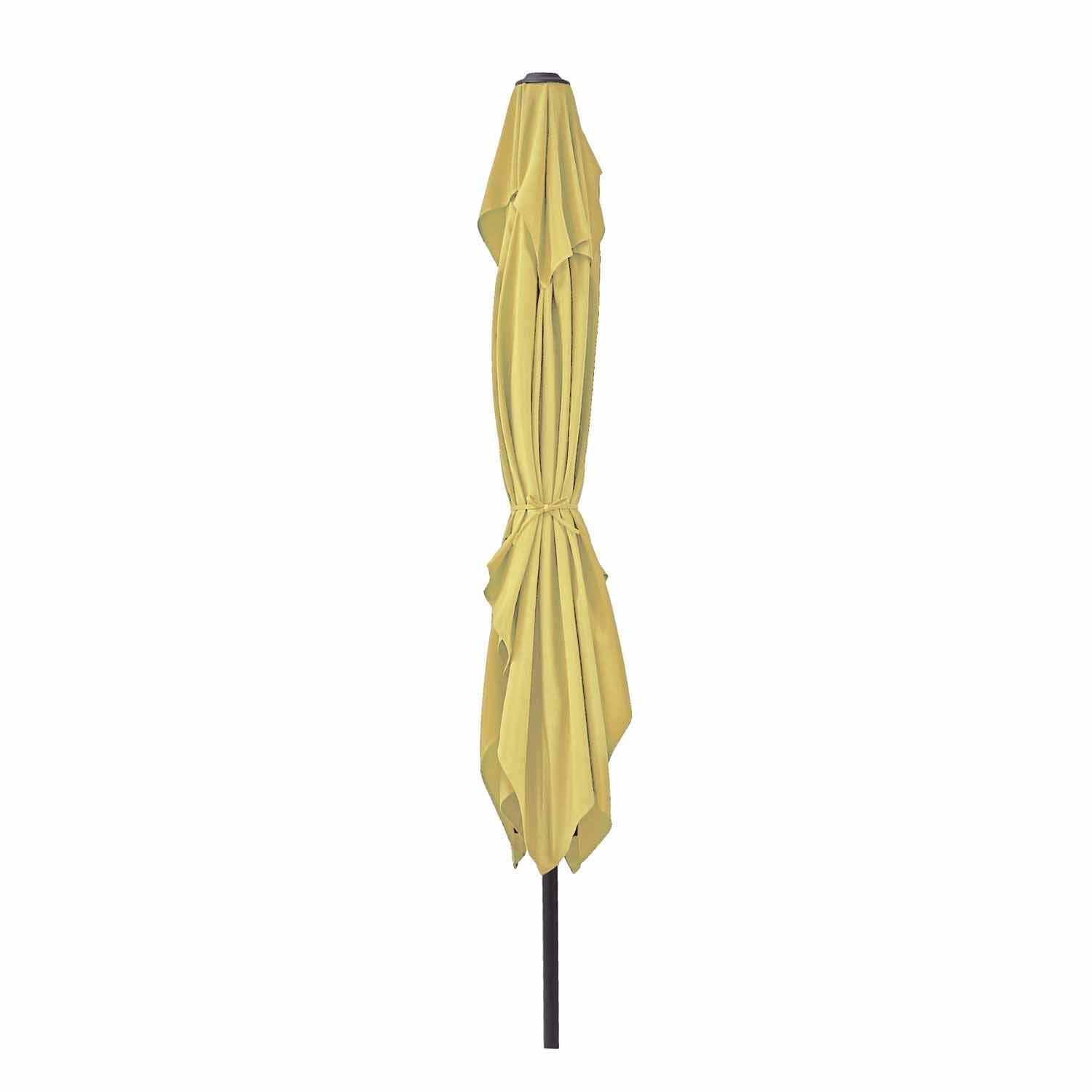 Parasol droit rectangulaire jaune Avea NATERIAL L.300 x l.194 cm - 4