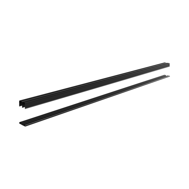 Lot de rails SPACEO noir L.224 cm