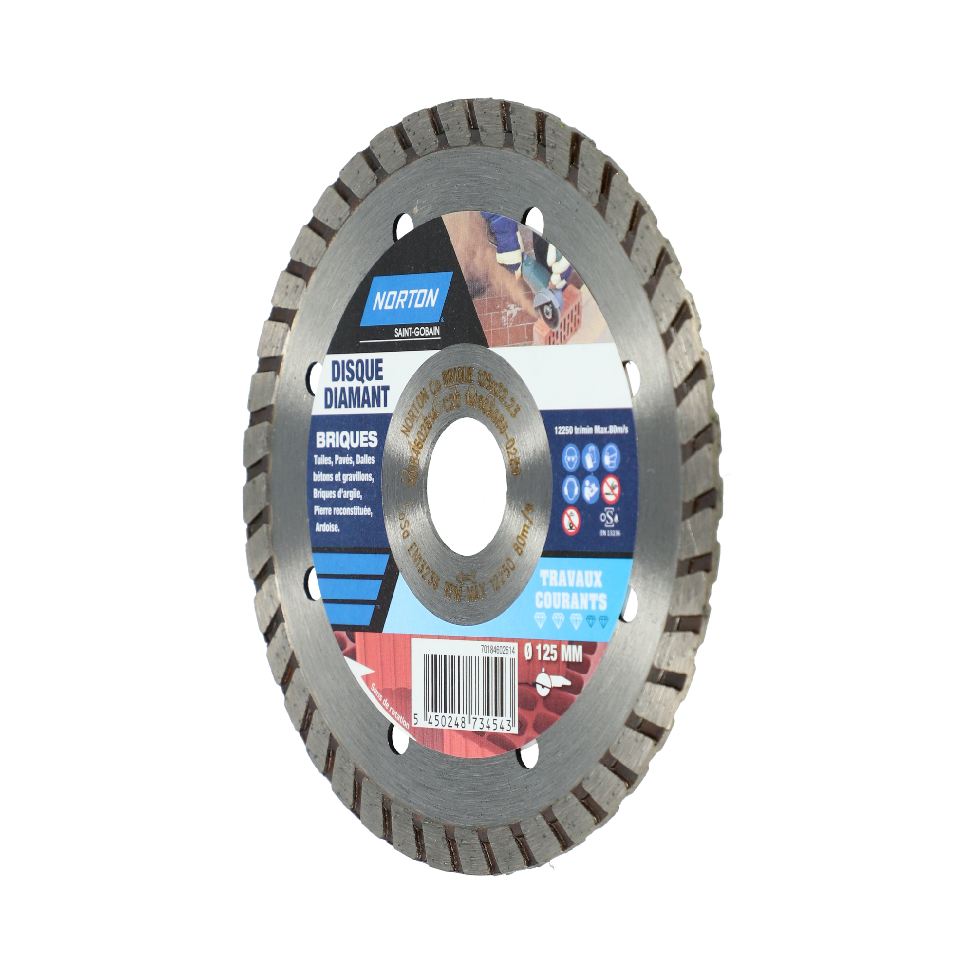 Disque Norton Classic 125 Mm Pour Tuile Et Brique – Neuf Sous Emballage