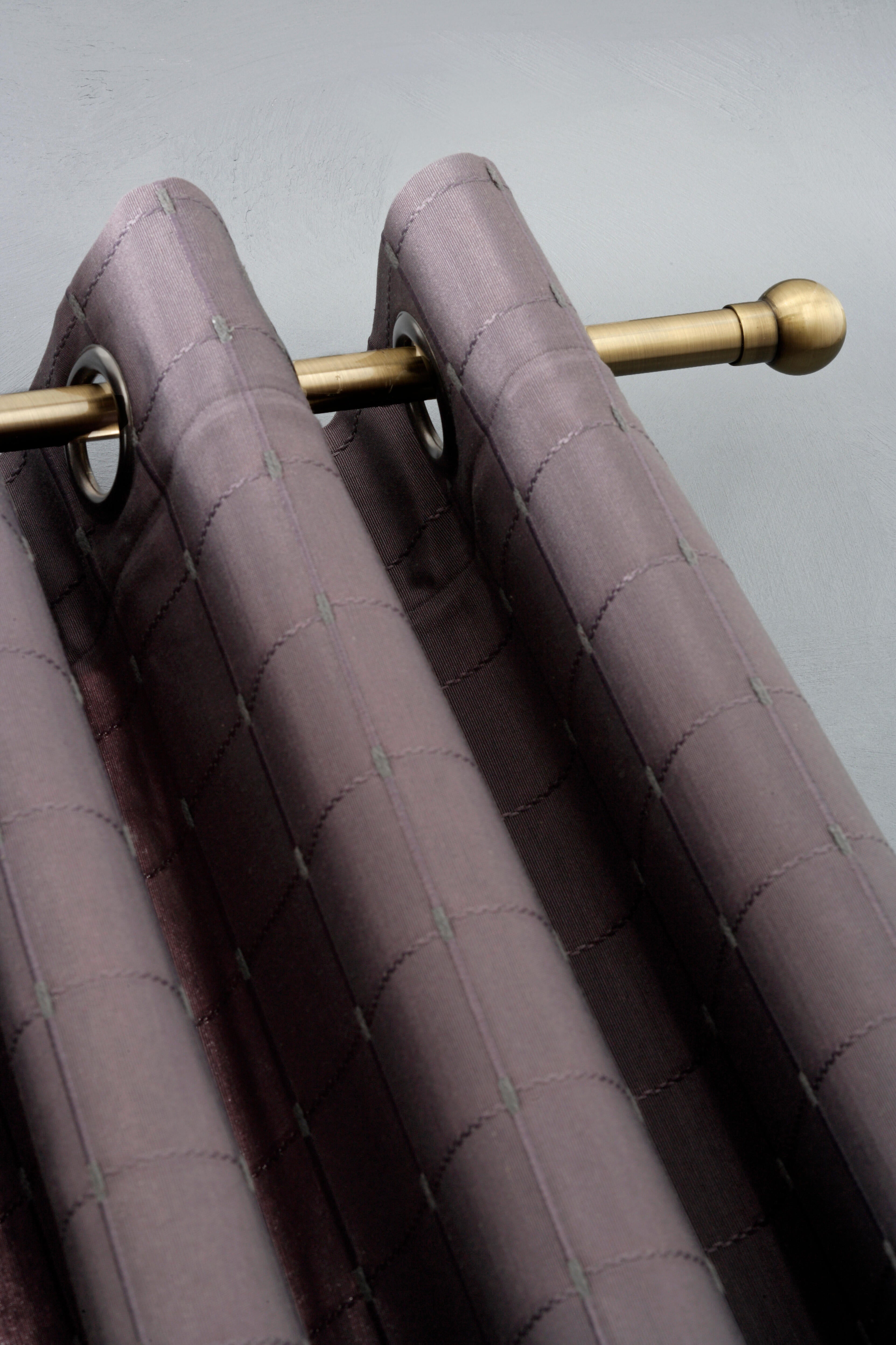 Tringle à rideau doré Chic, L.160 - 300 cm, diam.20 mm, INSPIRE - 4