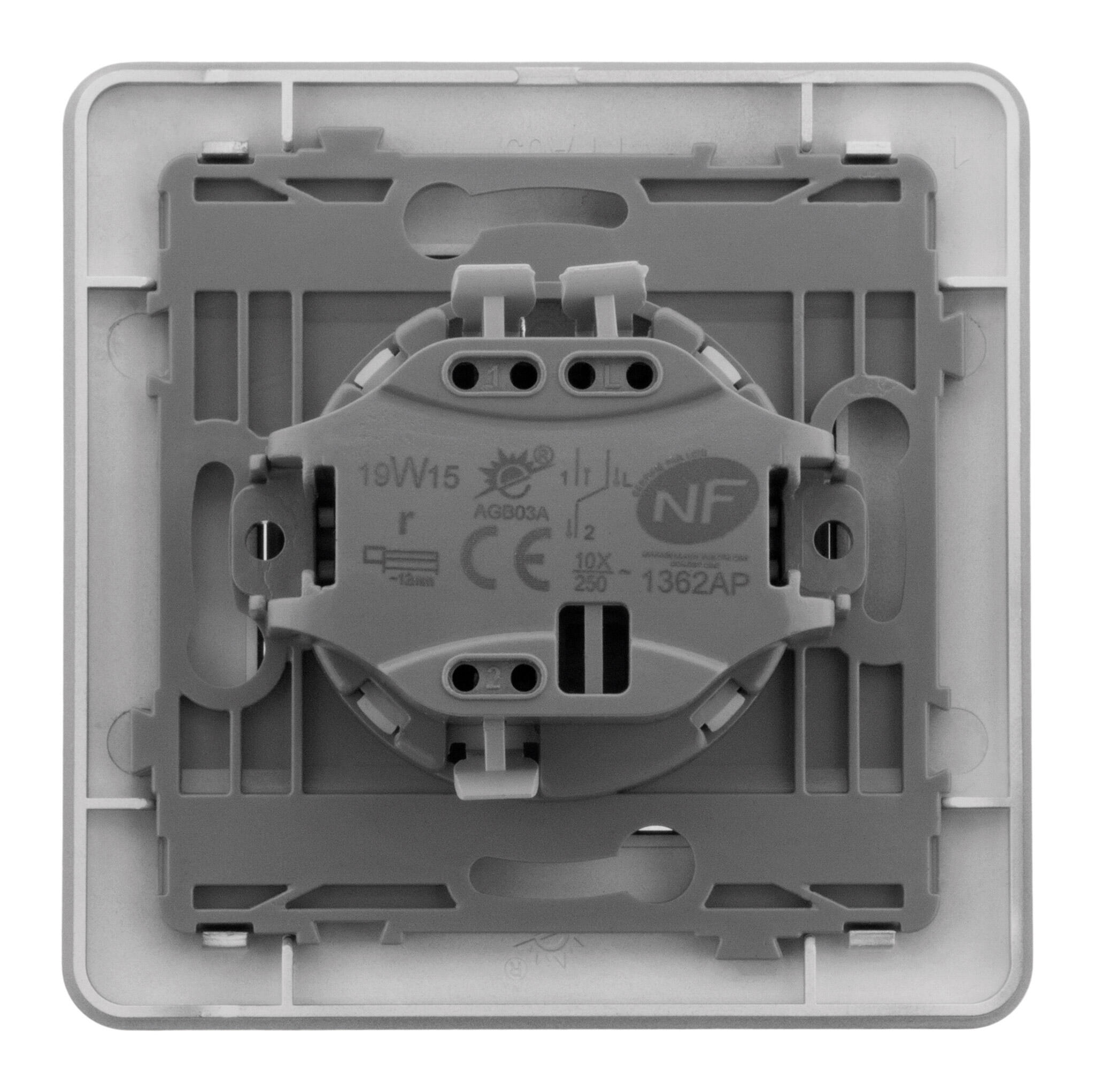 Interrupteur va-et-vient complet ARTEZO, titanium - 4