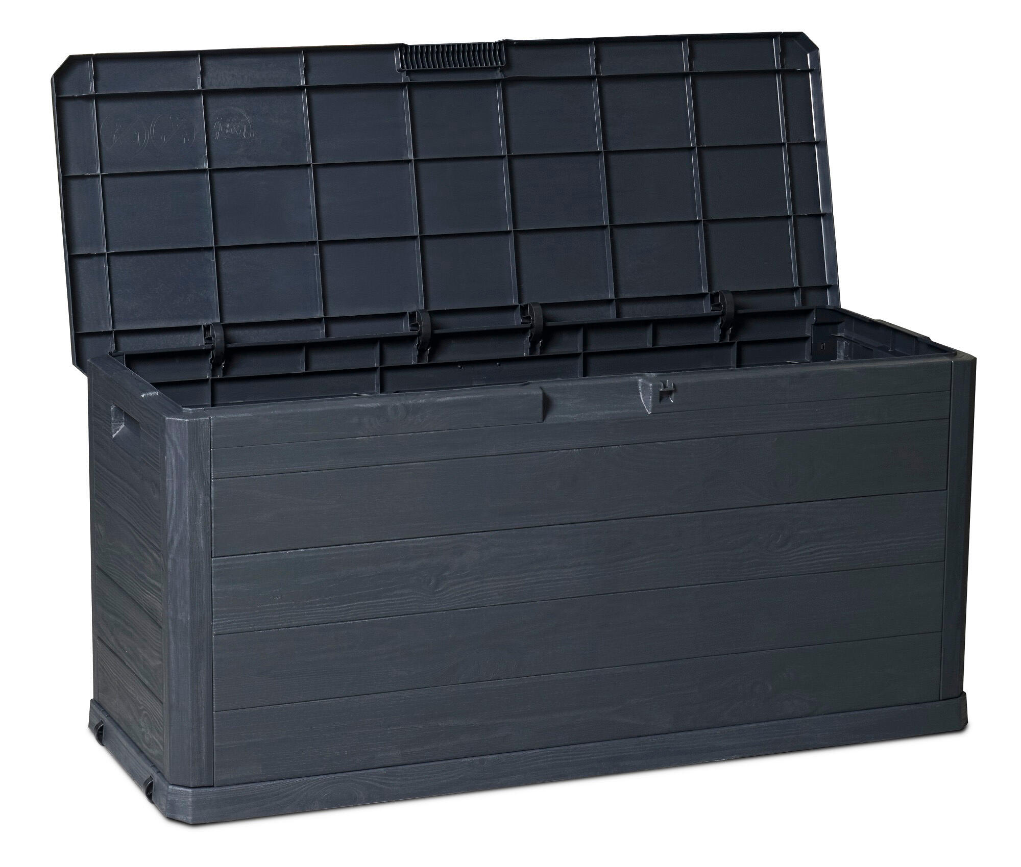 Coffre de jardin Woody gris anthracite 280 l - 2