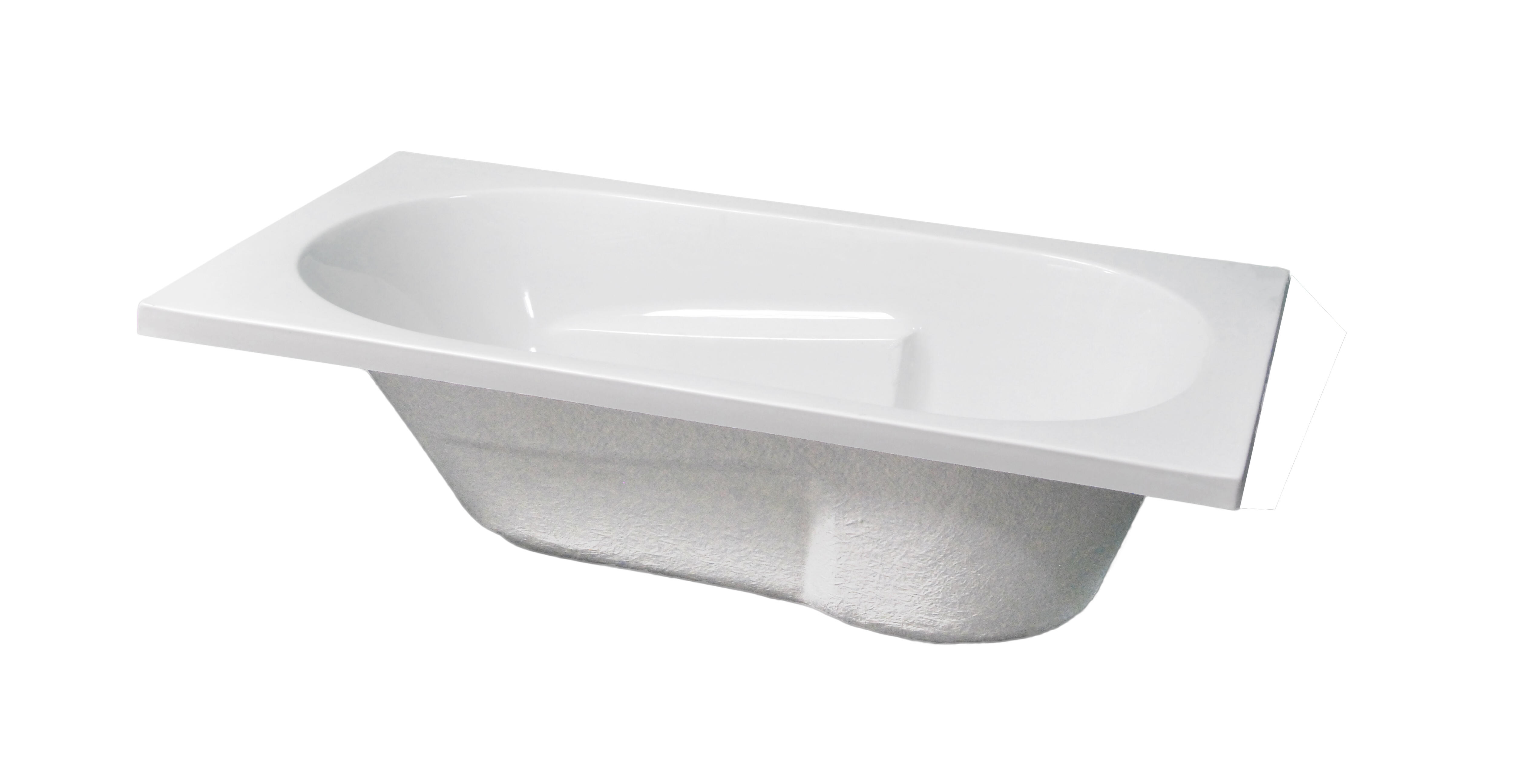 Baignoire rectangulaire L.140x l.70 cm blanc, SENSEA Access confort - 2
