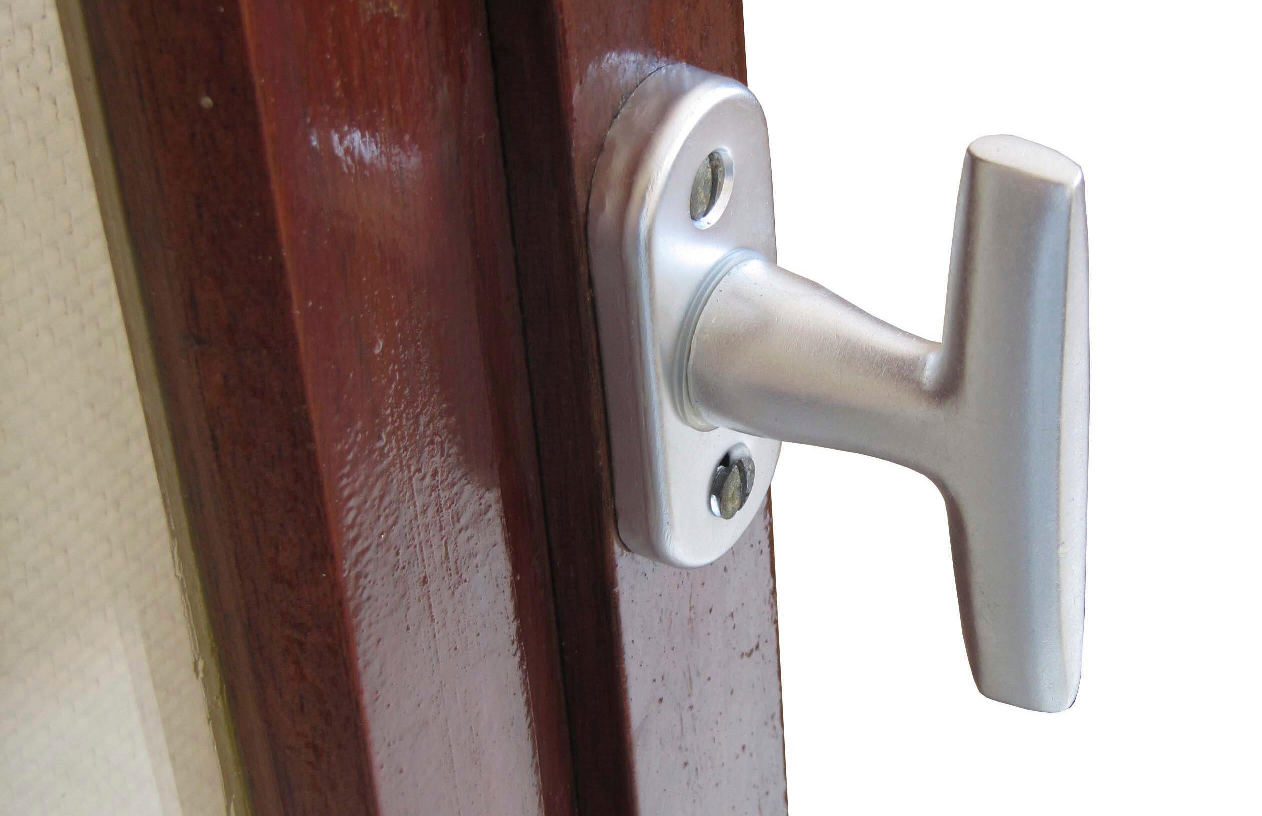 Poignée de fenêtre CHAINEY, aluminium anodisé argent - 2