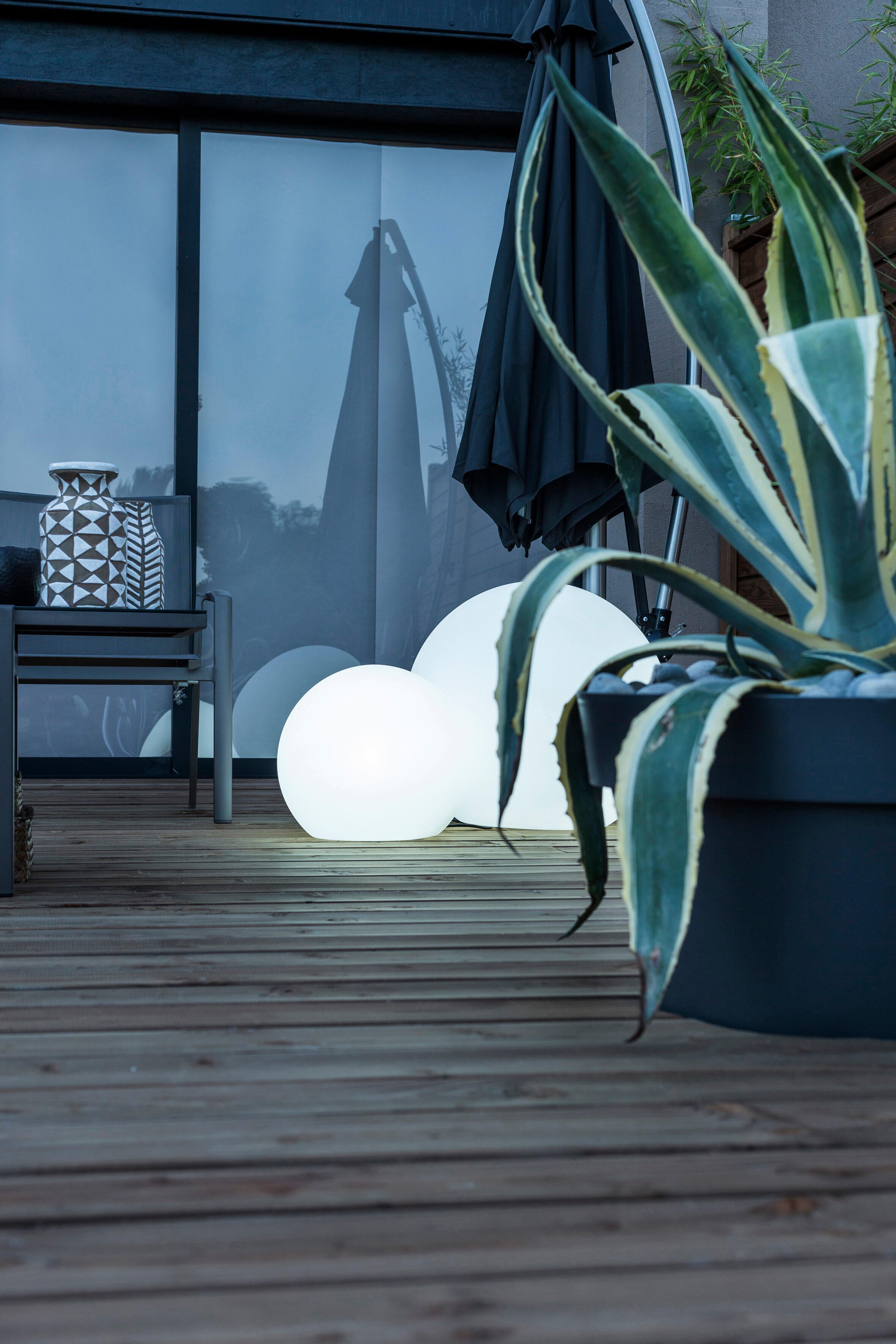 Lampada da esterno BULY H 26.5 cm, in polietilene , luce bianco freddo E27 650LM NEWGARDEN - 6