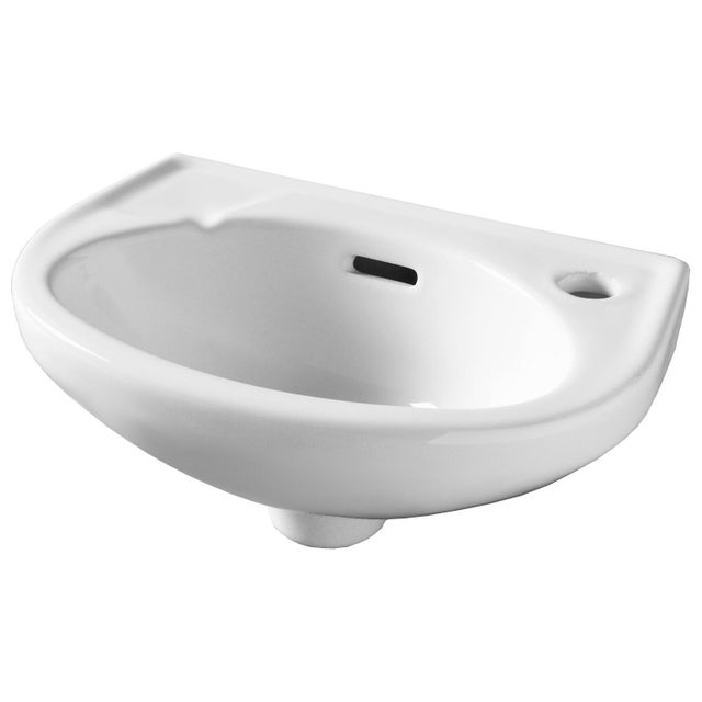 Vasque lave-mains céramique blanc l.35 x P.23 cm, Murcie