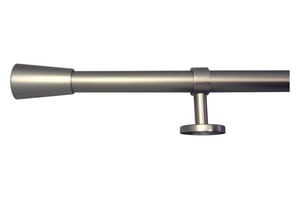 Kit de tringle à rideau Design cône Diam.28 mm nickel 160 à 300 cm