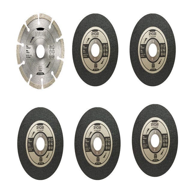Meuleuse D'angle RYOBI RAG800-125G - 800W - Diamètre 125 Mm - Neuve Et Emballée