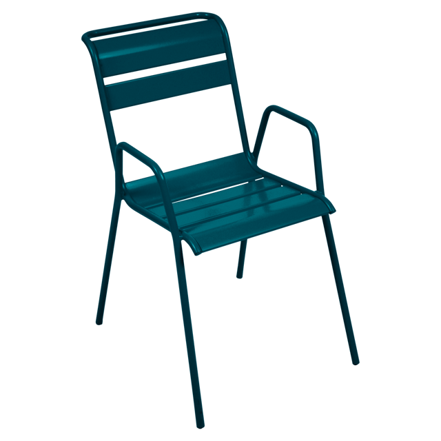 Bridge en acier Monceau bleu acapulco