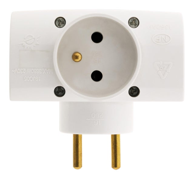 Multiprise 0 m blanc ZENITECH