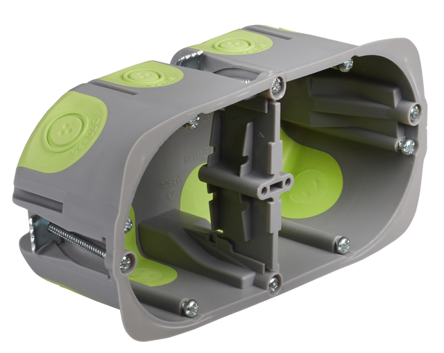 Boîte d'encastrement étanche à l'air, multicloison 2 poste(s), LEXMAN