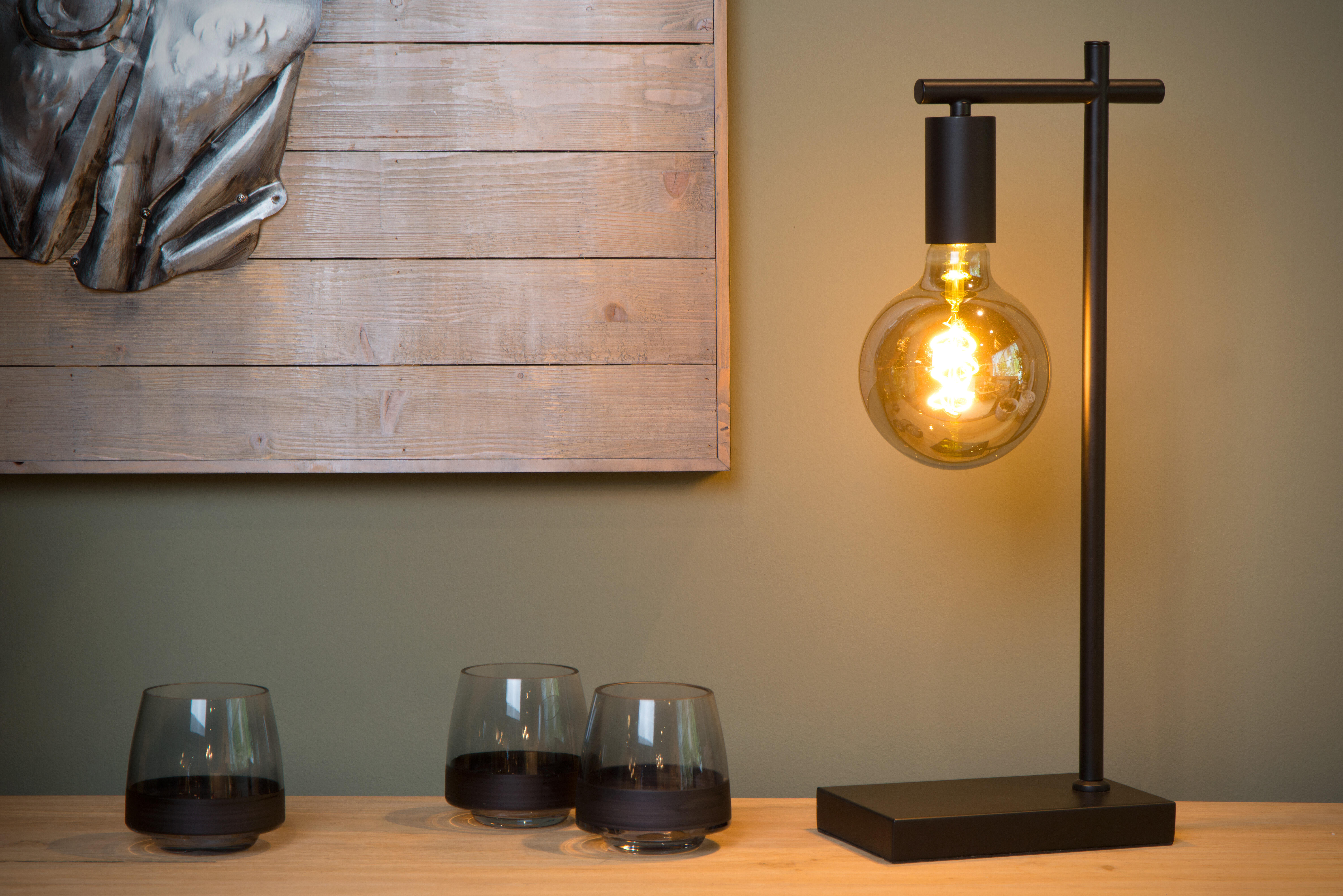 Lampe Leanne, acier, H.52 cm, E27 - 4