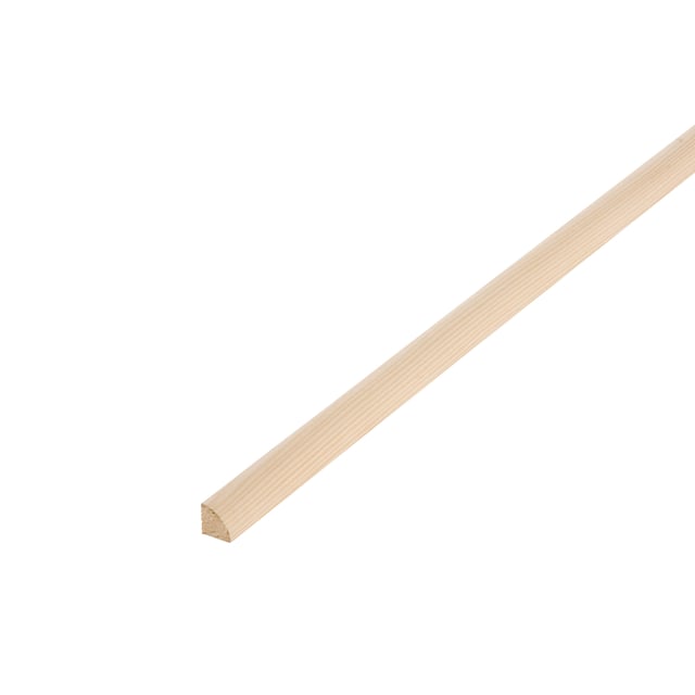 Quart-de-rond sapin sans noeud, 18 x 18 mm, L.2.5 m