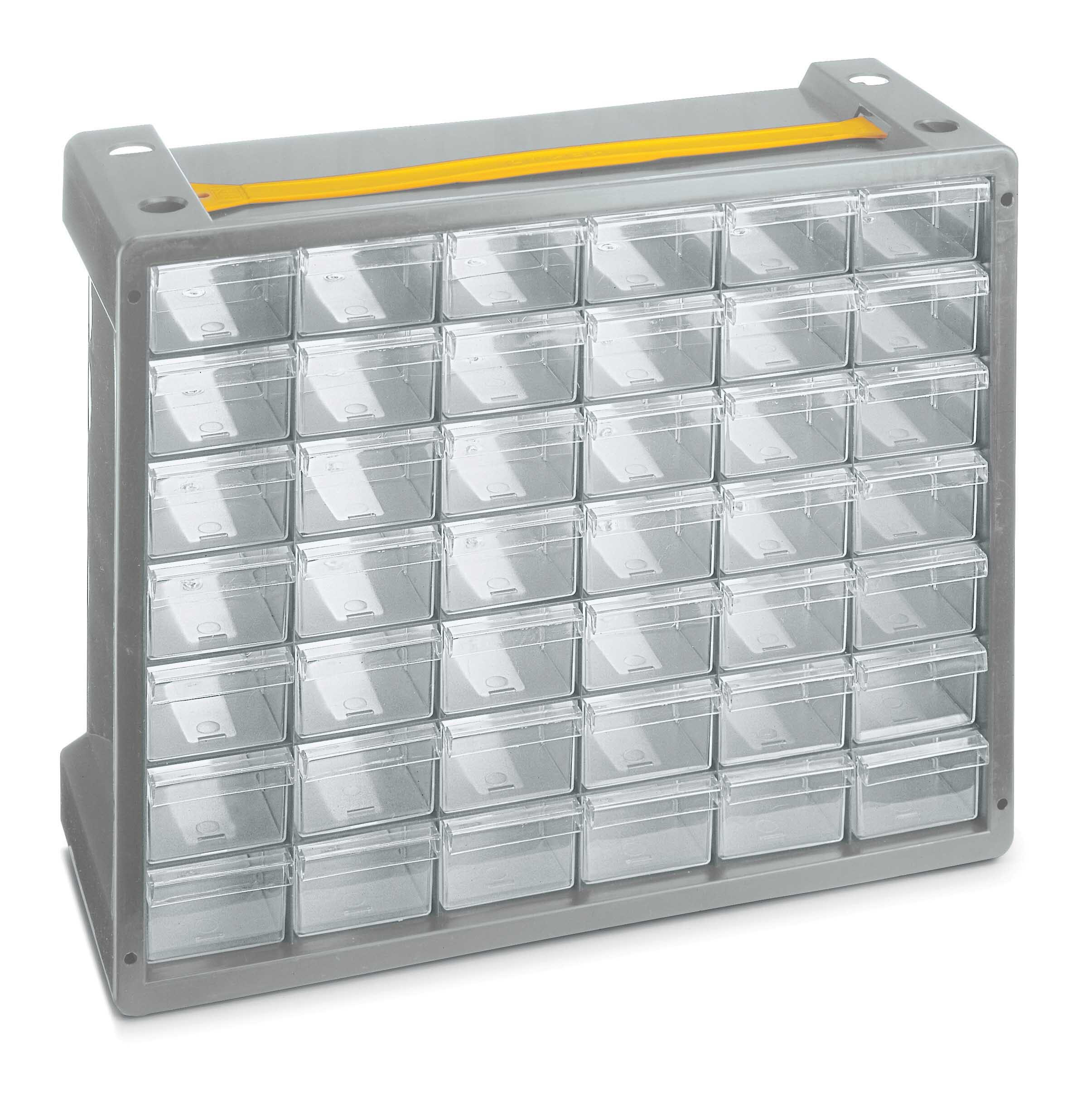 Casier de rangement polypropylène 42 tiroirs TERRY STORAGE, H.32.5x l.40.5x P.15 - 2