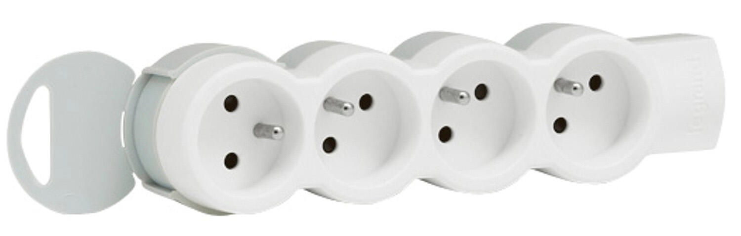 Multiprise à câbler, 4 prises blanc LEGRAND | Leroy Merlin