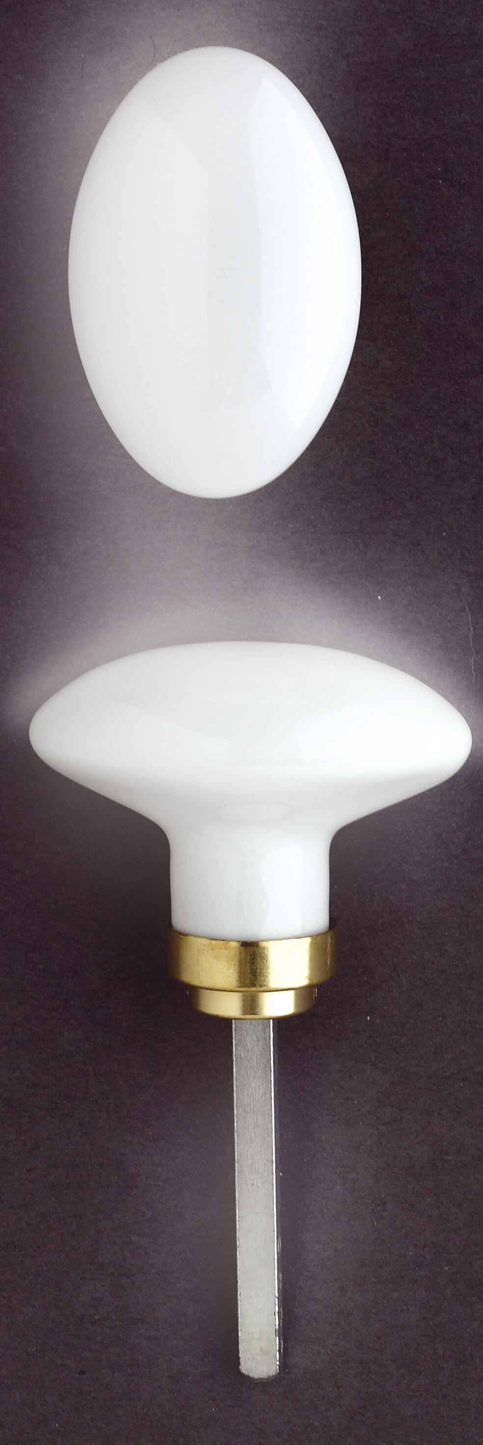 Béquille pour poignée de porte porcelaine, L.6.5 x l.3.5 x H.6.5 cm - 2