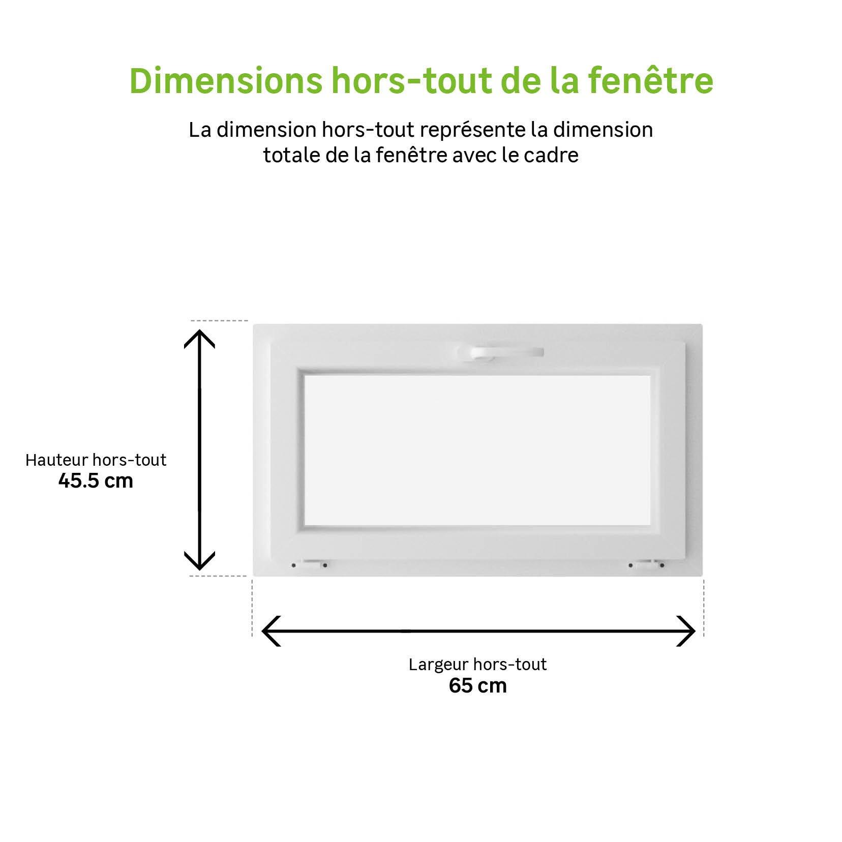Abattant PVC Essentiel H.45x l.60cm blanc - 4