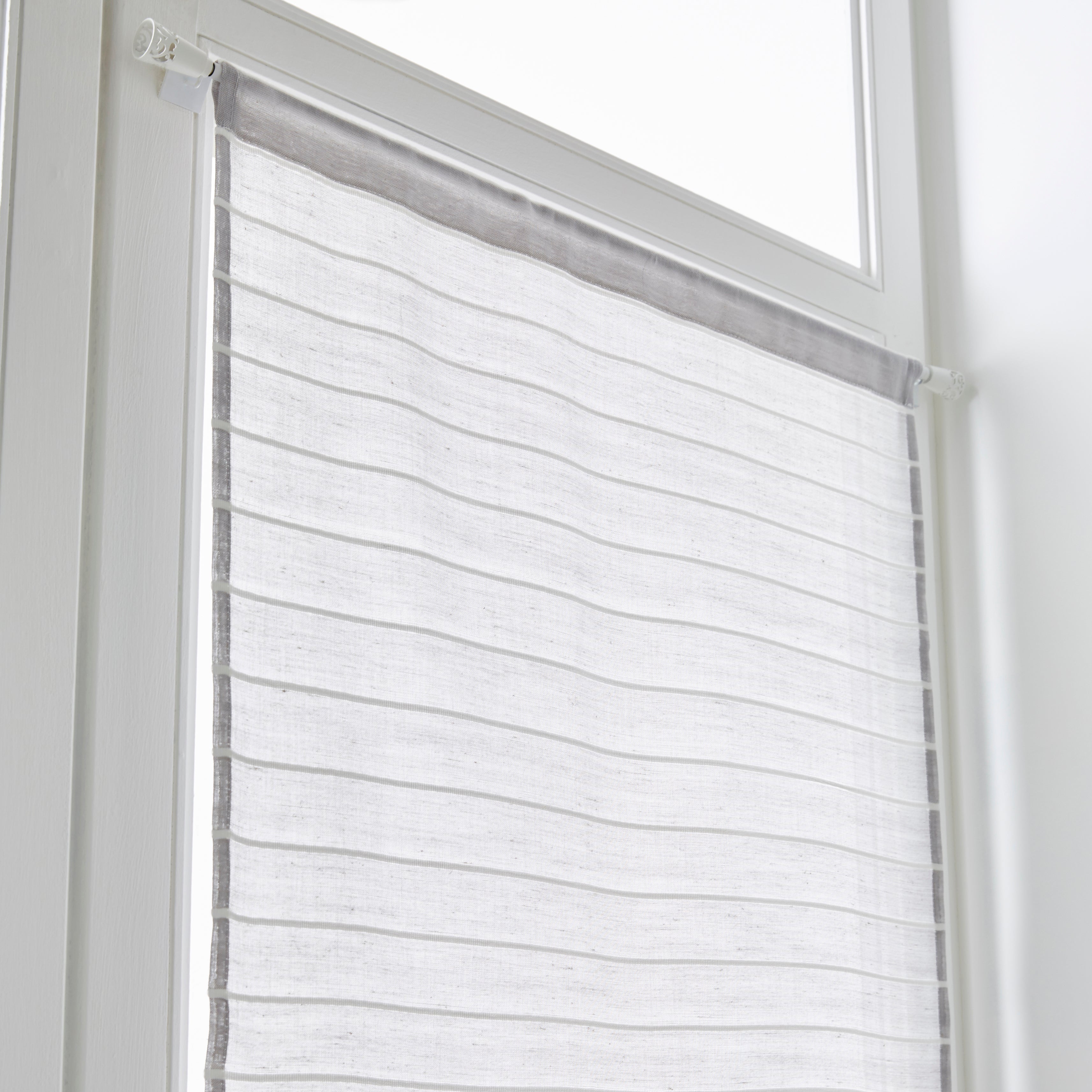 Barre de vitrage sans perçage blanc Cosy, L.38 - 70 cm, diam.10 mm, INSPIRE - 5