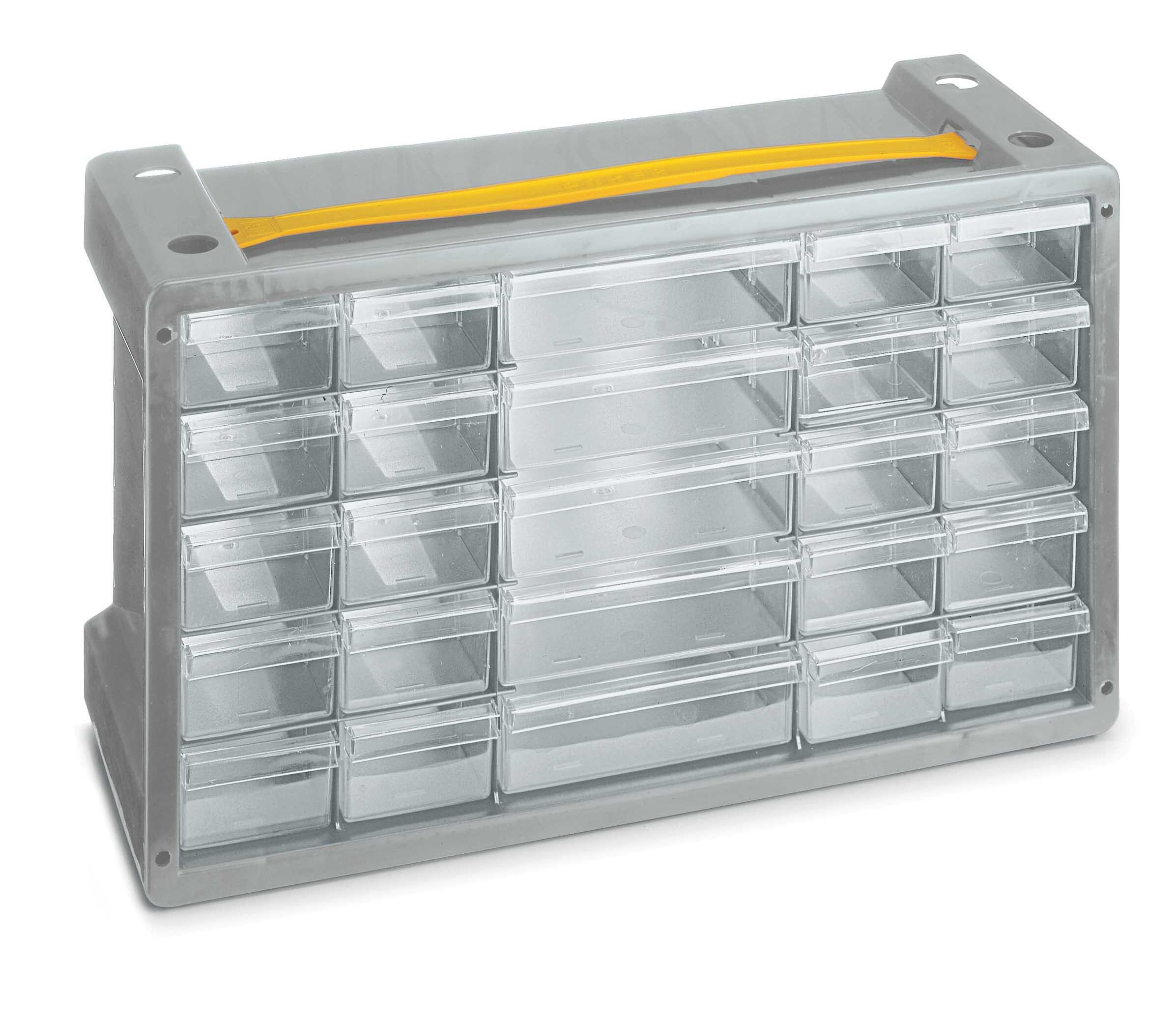 Casier de rangement polypropylène 25 tiroirs TERRY STORAGE, H.24x l.40.5x P.15 c - 2