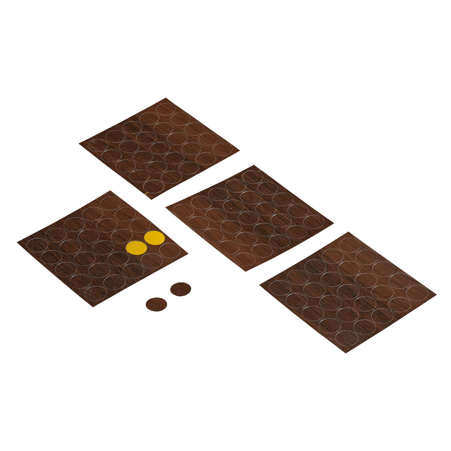 Lot de 100 caches-trou papier rond noisetier HETTICH Ø14 mm - 2