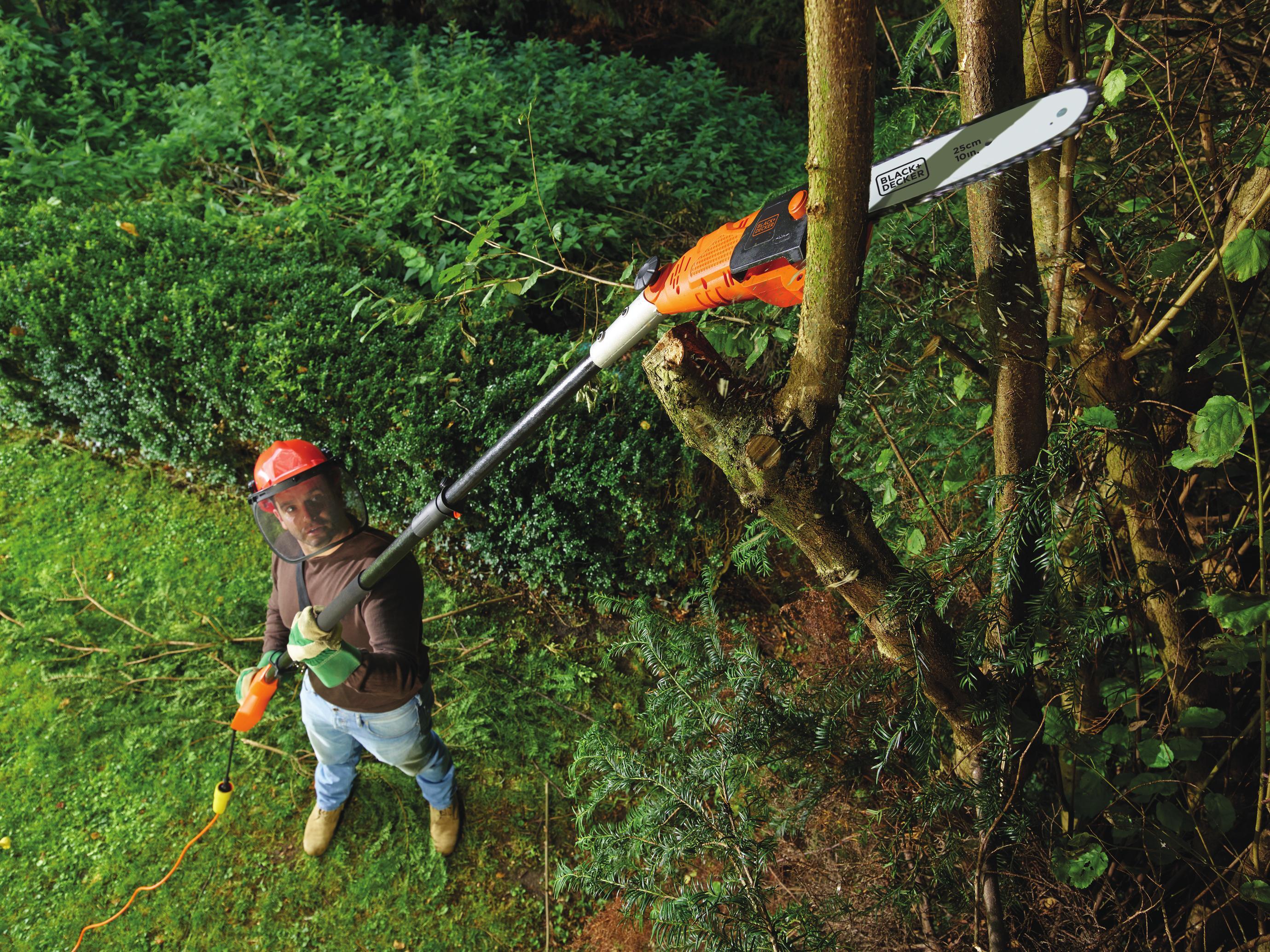 Elagueuse sur perche électrique BLACK + DECKER Ps7525, 800.0 W, guide de 25 cm - 3