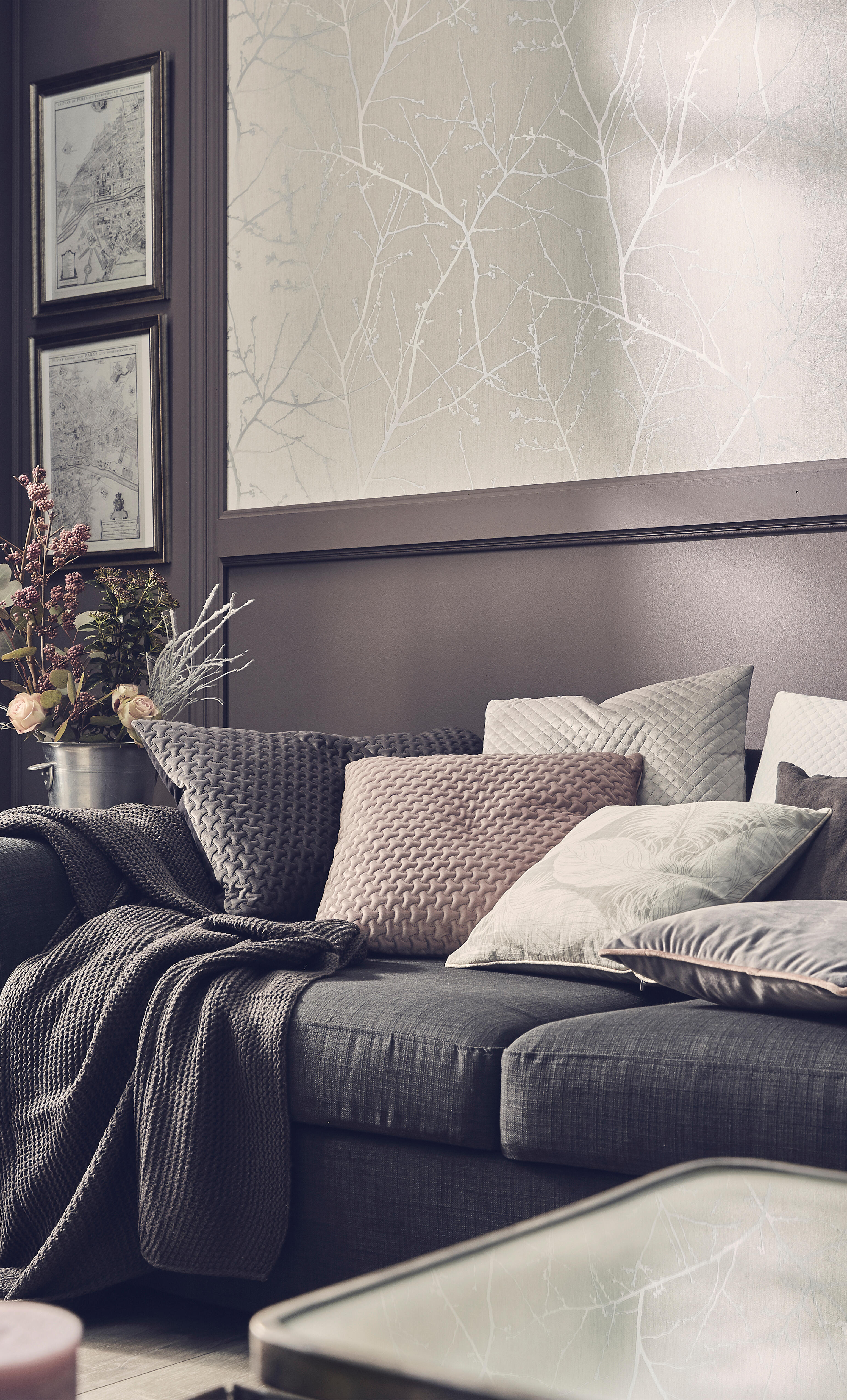 Papier peint vinyle sur intissé Innoncence blanc - 4