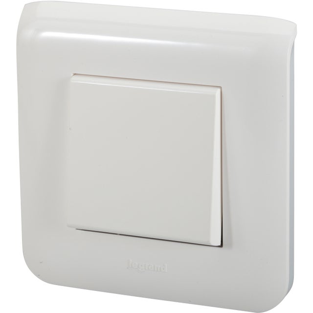 Interrupteur va-et-vient complet, LEGRAND Mosaic, blanc