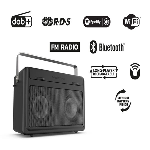 Radio De Chantier Usb (chargeur / Lecteur) Rechargeable Ip65 Workstation  Perfect Pro