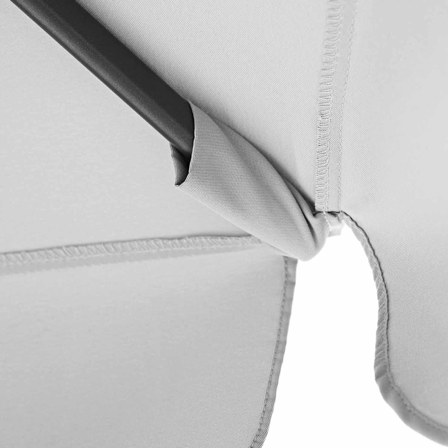 Parasol NATERIAL Avea blanc hexagonal - 9