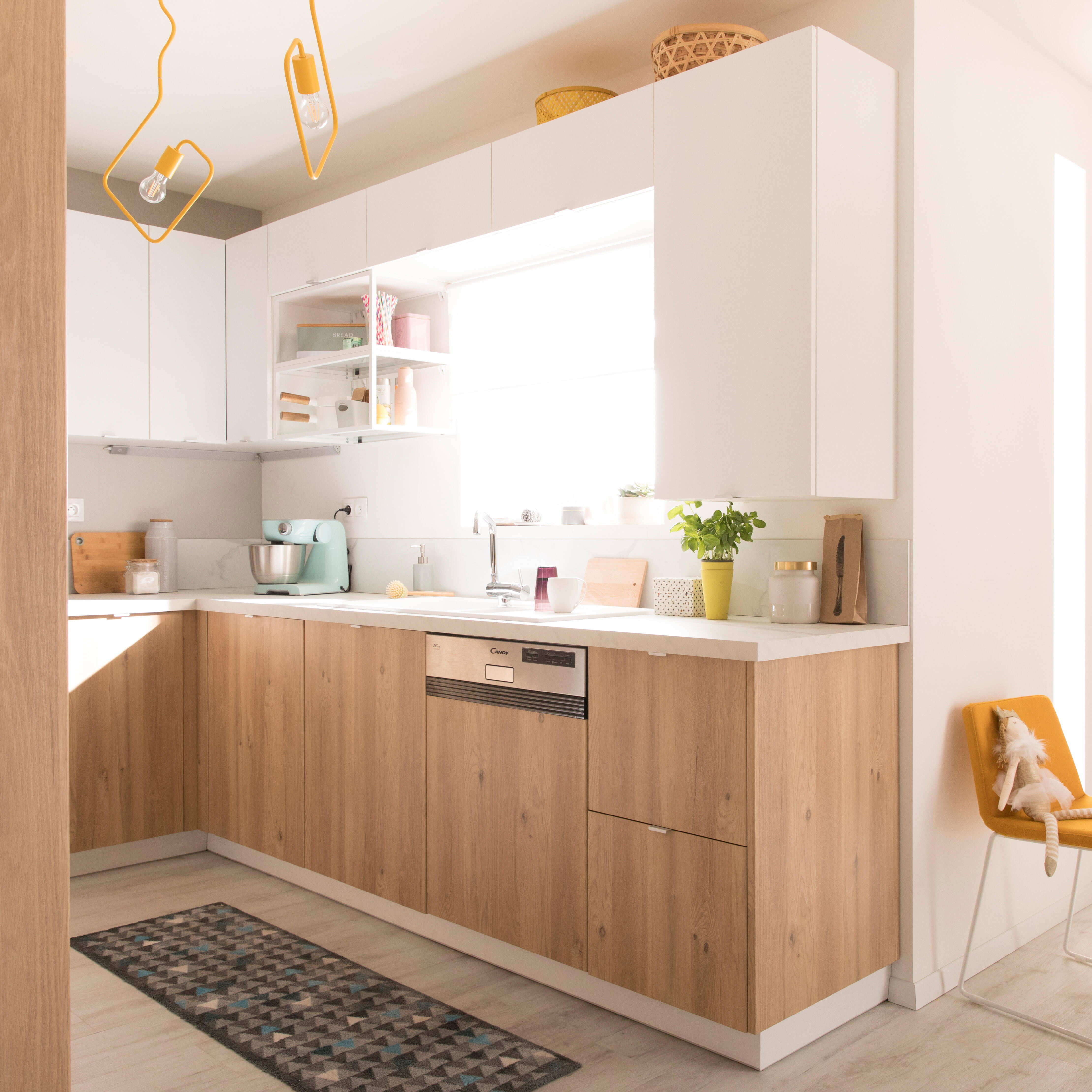 Façade de tiroir de cuisine Lugano effet chêne boréal mat H.12.5 x l.44.7 cm - 4