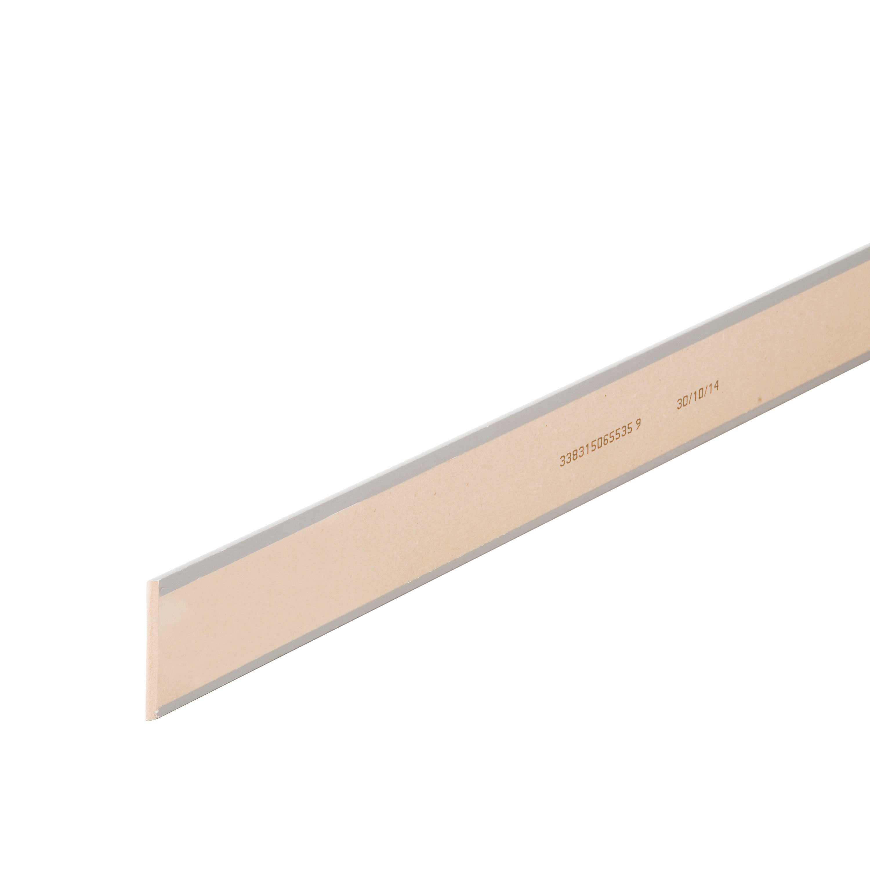 Plinthe médium (MDF) arrondie revêtu mélaminé gris galet 3, 10 x 70 mm, L.2.2 m - 2