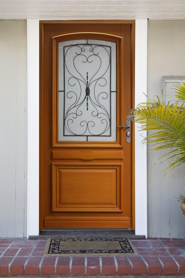 Porte d'entrée Bois Gignac Primo H.215 x l.90 cm avec vitrage , p. gauche